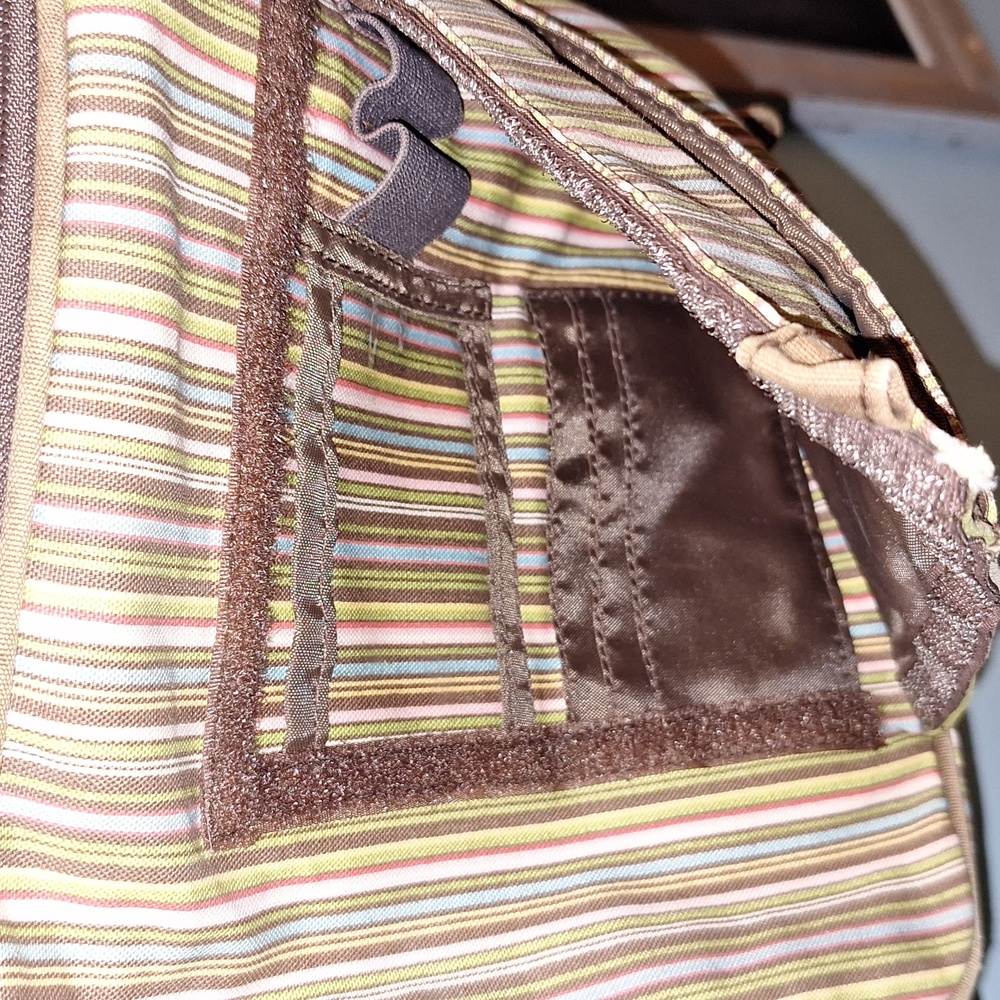π 4 piece Longaberger bags set. Hobo, cell cosmetics, tote. Striped. - Picture 15 of 17